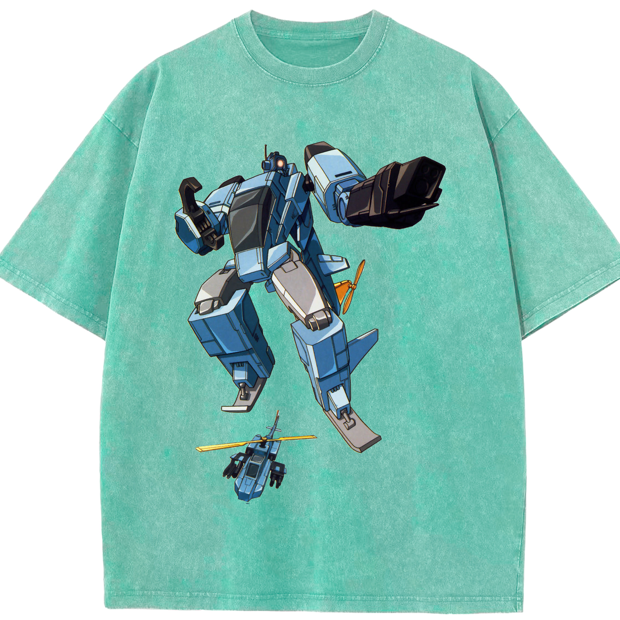 （画像用）  綿100% ヴィンテージ風 半袖Tシャツ（フロントプリント）